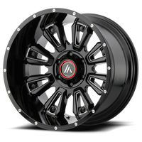 ASANTI AB808 20x9 GLOSS BLACK MILLED 8x180