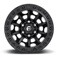 FUEL COVERT D694 17x9 MATTE BLACK