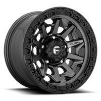 FUEL COVERT D716 17x9 MATTE ANTHRACITE with BLACK RING 5x150