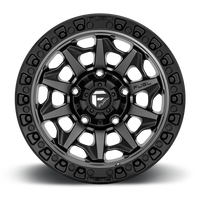 FUEL COVERT D716 17x9 MATTE ANTHRACITE with BLACK RING 5x150