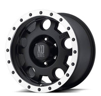 KMC XD ENDURO 18x9 Matte Black Machined Lip